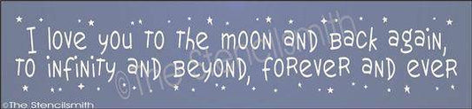 1940 - I love you to the moon  ... forever and ever - The Stencilsmith
