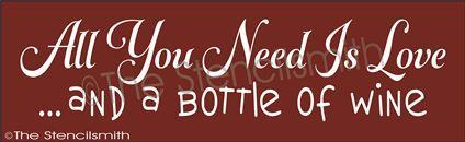 1945 - all you need is .... bottle of wine - The Stencilsmith