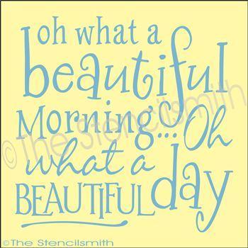 1961 - Oh what a beautiful morning - The Stencilsmith