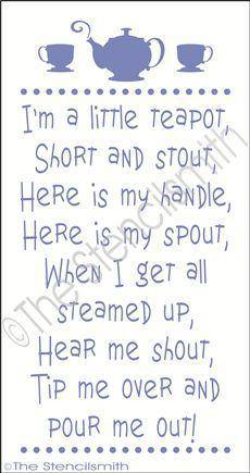 1989 - I'm a little teapot - The Stencilsmith