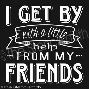 1990 - I get by with a little help - The Stencilsmith