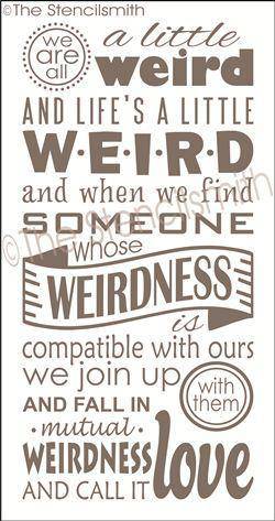 2009 - We are all a little weird - The Stencilsmith