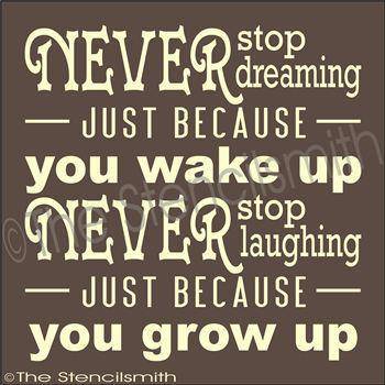 2047 - NEVER stop dreaming - The Stencilsmith