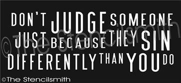 2056 - Don't judge someone just ... sin differently - The Stencilsmith