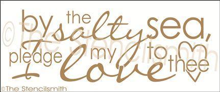 2064 - By the salty sea I pledge my love - The Stencilsmith