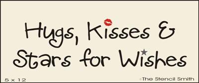 Hugs & Kisses, Stars for Wishes - The Stencilsmith