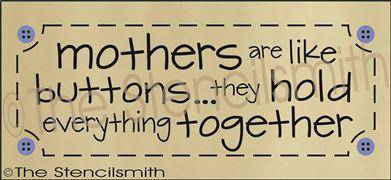2089 - Mothers are like buttons - The Stencilsmith