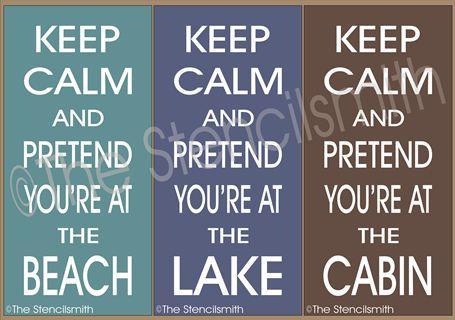 2101 - Keep Calm and Pretend - The Stencilsmith