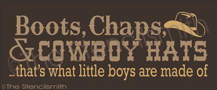 2107 - Boots Chaps & Cowboy Hats - The Stencilsmith