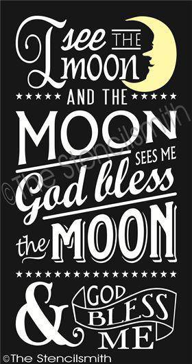 2122 - I see the Moon - The Stencilsmith