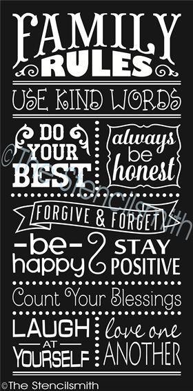 2125 - Family Rules - The Stencilsmith