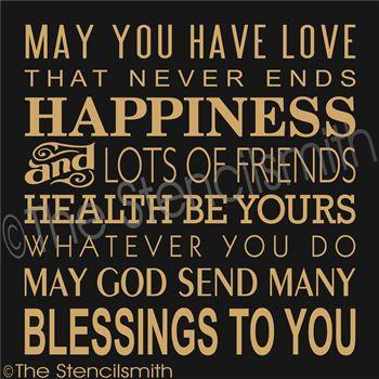 2185 - May you have love that never - The Stencilsmith