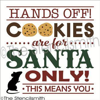 2192 - Cookies are for SANTA - The Stencilsmith
