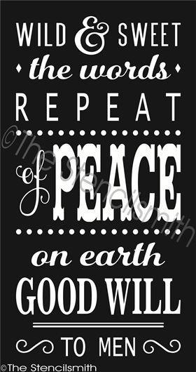 2209 - wild and sweet PEACE on earth - The Stencilsmith