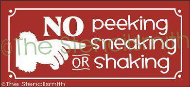 2210 - NO peeking sneaking - The Stencilsmith