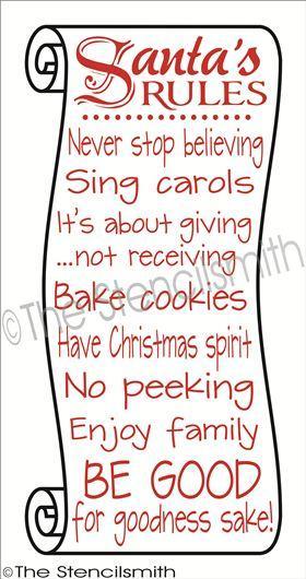2218 - SANTA'S RULES - The Stencilsmith