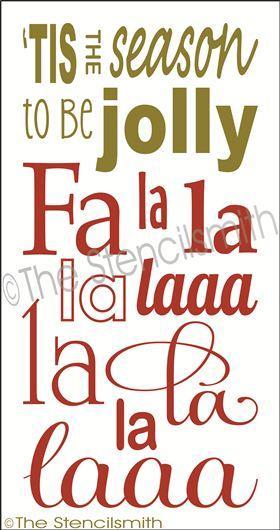 2220 - Tis the season to be jolly Fa la la - The Stencilsmith