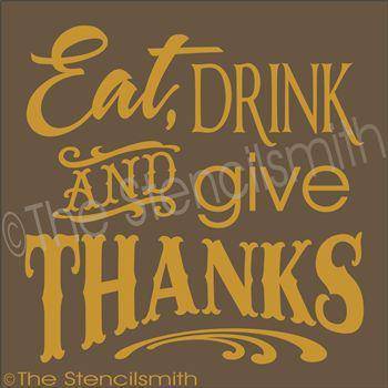 2223 - Eat Drink and Give Thanks - The Stencilsmith
