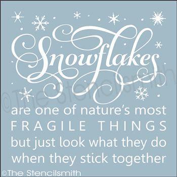 2225 - Snowflakes are one of - The Stencilsmith