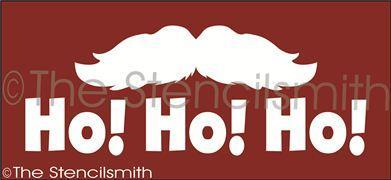 2227 - HO HO HO - mustache - The Stencilsmith