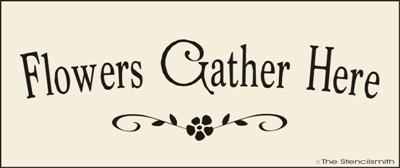 Flowers Gather Here - A - The Stencilsmith