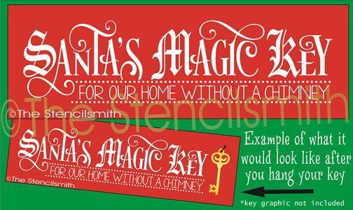 2231 - Santa's Magic Key - The Stencilsmith