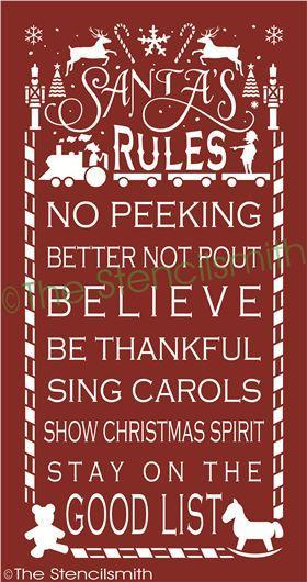 2233 - Santa's Rules - The Stencilsmith