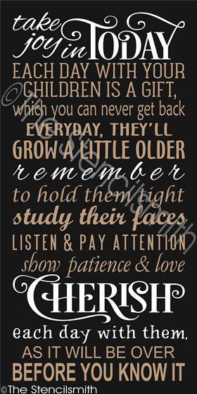 2241 - Take Joy in Today - The Stencilsmith