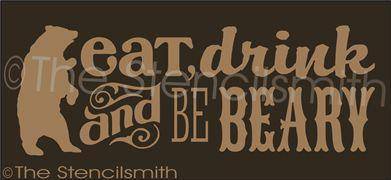 2243 - Eat Drink and be Beary - The Stencilsmith