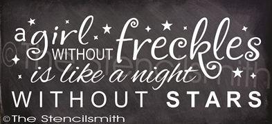 2279 - A girl without freckles - The Stencilsmith