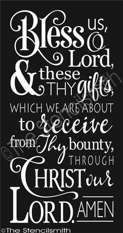 2283 - Bless Us O Lord - The Stencilsmith
