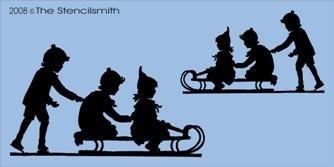 22 - Sledding - The Stencilsmith