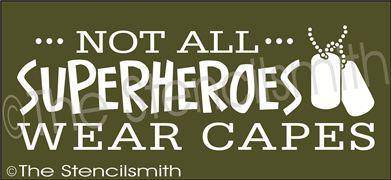 2302 - Not all Superheroes - dog tags - The Stencilsmith