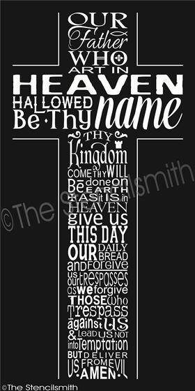 2313 - CROSS - The Lord's Prayer - The Stencilsmith
