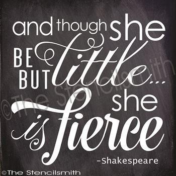 2331 - And though she be but little - The Stencilsmith