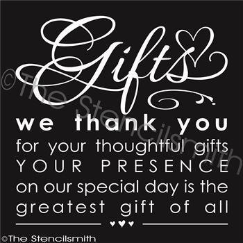 2337 - GIFTS we thank you - The Stencilsmith