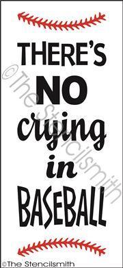 2346 - There's no crying in baseball - The Stencilsmith