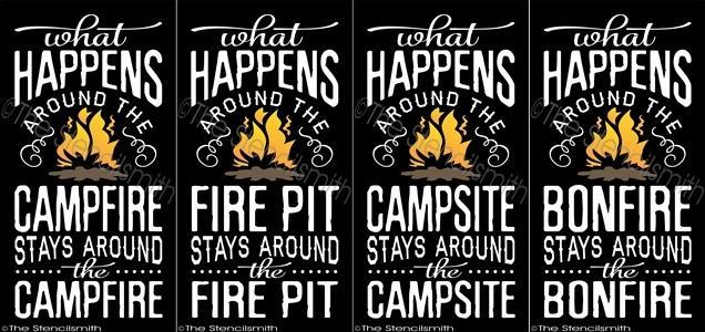 2357 - What happens around the campfire - The Stencilsmith