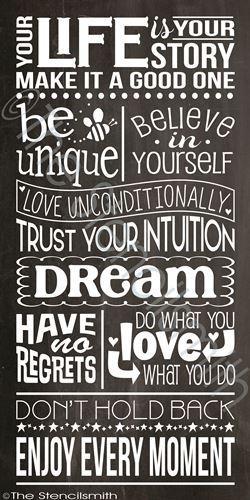 2395 - Your Life is your Story - The Stencilsmith