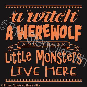 2398 - a Witch a Werewolf and their - The Stencilsmith