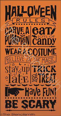 2405 - Halloween Rules - The Stencilsmith
