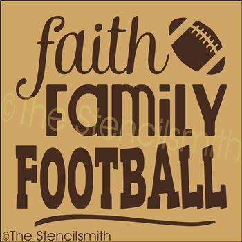 2423 - Faith Family Football - The Stencilsmith