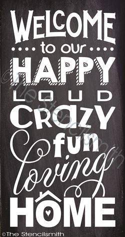 2428 - Welcome to our happy ... HOME - The Stencilsmith