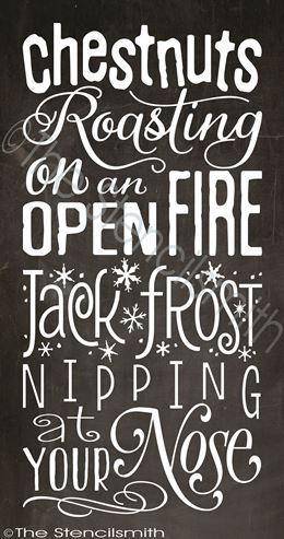 2440 - Chestnuts roasting on an open fire - The Stencilsmith