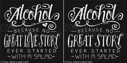 2490 - ALCOHOL because no great - The Stencilsmith