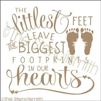 2501 - The littlest feet leave the - The Stencilsmith