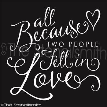 2508 - All Because two people - The Stencilsmith