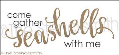 2534 - come gather seashells - The Stencilsmith