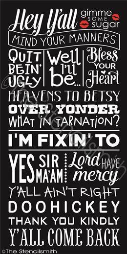 2630 - Southern Sayings - The Stencilsmith