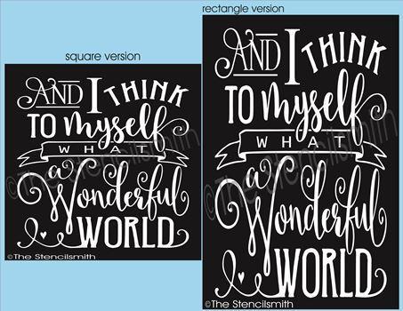 2658 - And I think to myself - The Stencilsmith